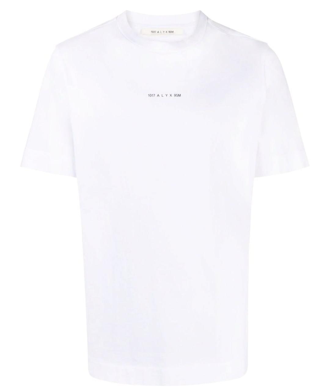 1017 ALYX 9SM Белая хлопковая футболка, фото 1