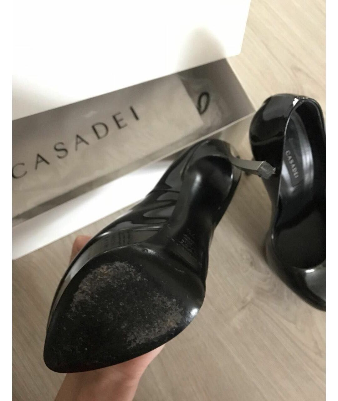 CASADEI Черные туфли из лакированной кожи, фото 3