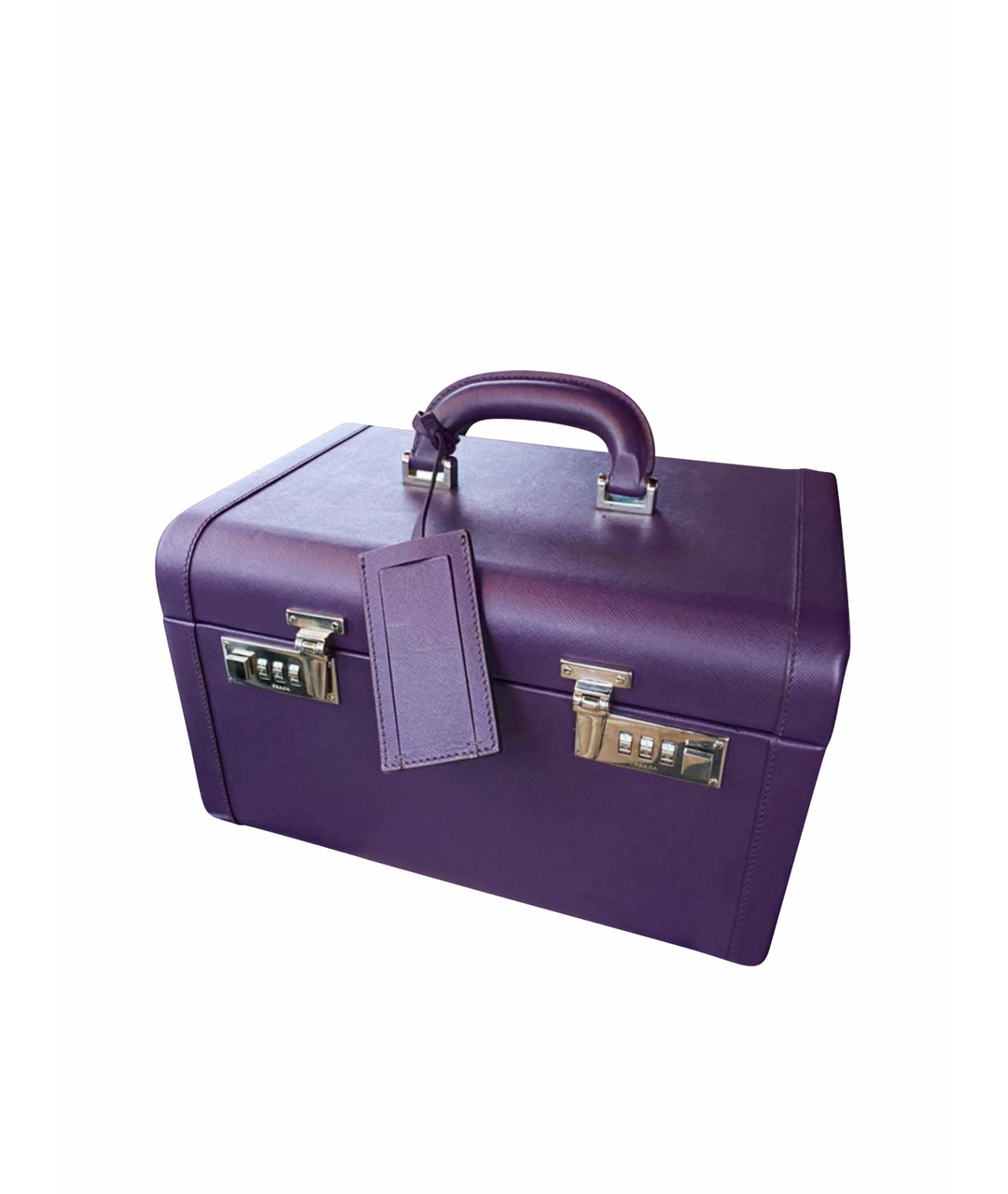 PRADA Фиолетовая кожаная дорожная/спортивная сумка, фото 1