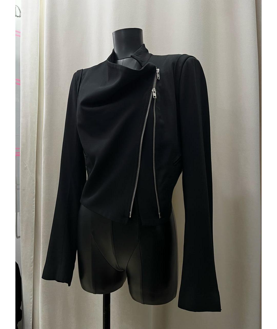 ANN DEMEULEMEESTER Черный шерстяной жакет/пиджак, фото 5