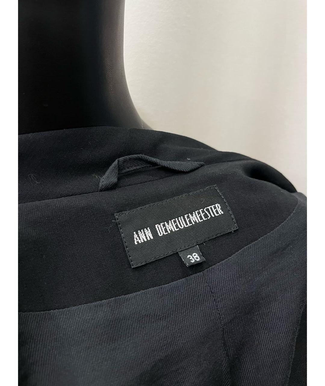 ANN DEMEULEMEESTER Черный шерстяной жакет/пиджак, фото 3