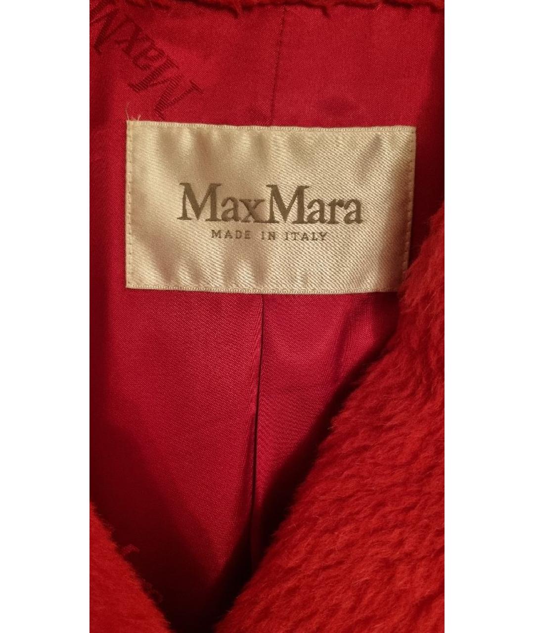 MAX MARA Красное шерстяное пальто, фото 3