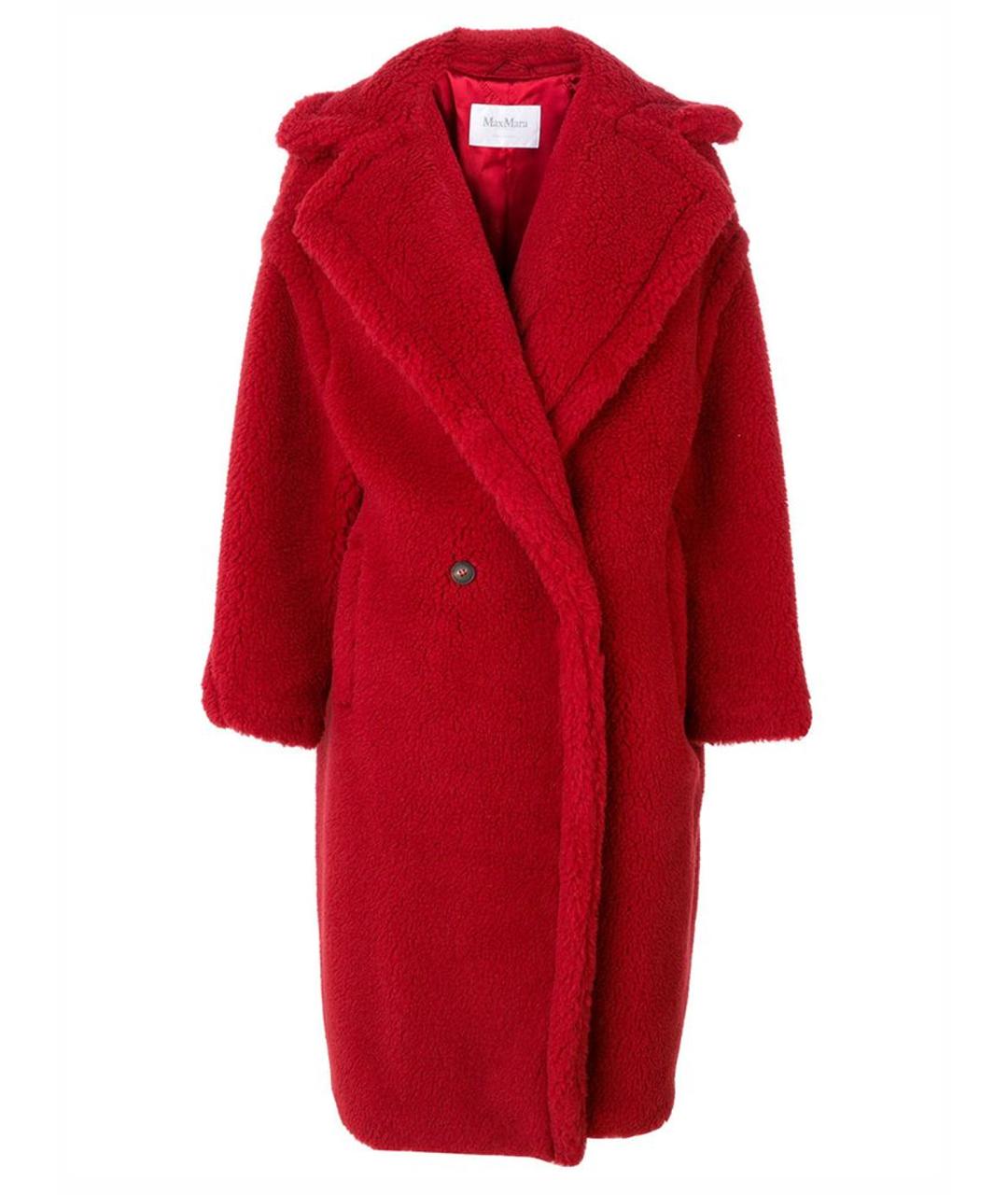 MAX MARA Красное шерстяное пальто, фото 1