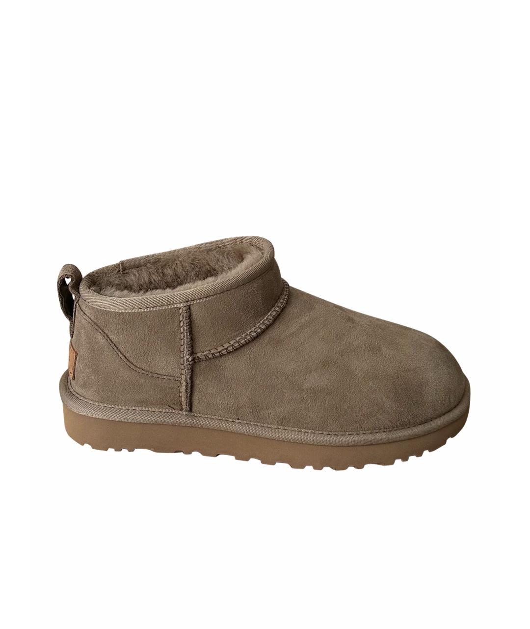 UGG AUSTRALIA Бежевые замшевые ботинки, фото 1