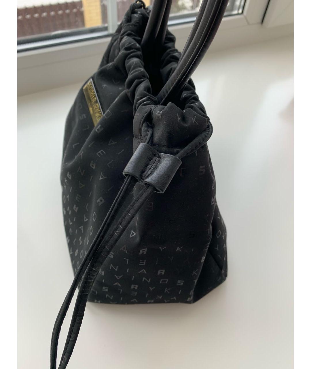 SONIA RYKIEL Черная тканевая сумка с короткими ручками, фото 2