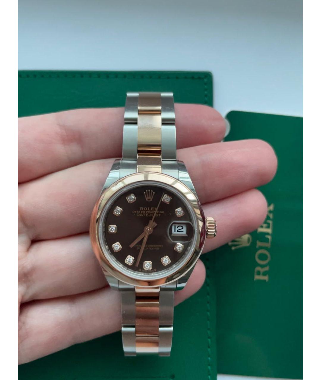 ROLEX Серебряные часы из белого золота, фото 8