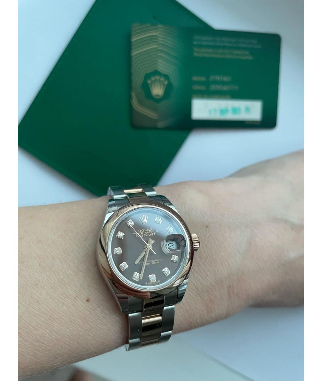 ROLEX Серебряные часы из белого золота, фото 3