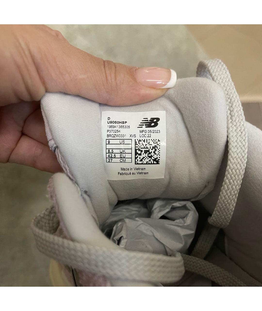 NEW BALANCE Розовые замшевые кроссовки, фото 7