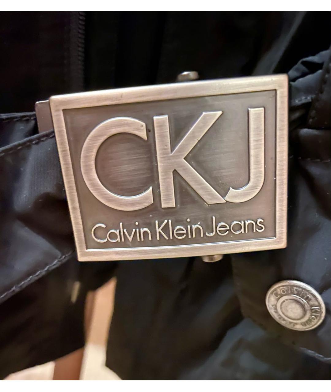 CALVIN KLEIN JEANS Черная полиамидовая куртка, фото 3