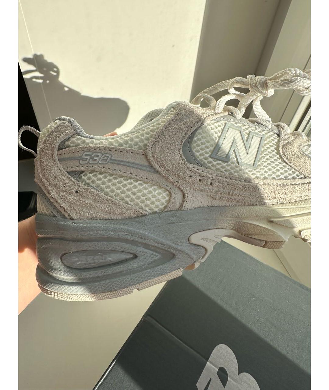 NEW BALANCE Бежевые замшевые кроссовки, фото 9