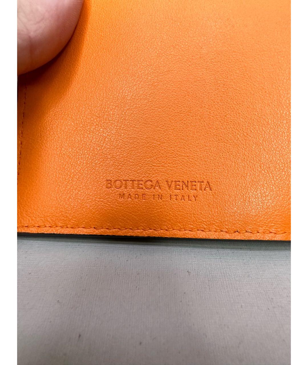 BOTTEGA VENETA Черный кожаный кошелек, фото 4