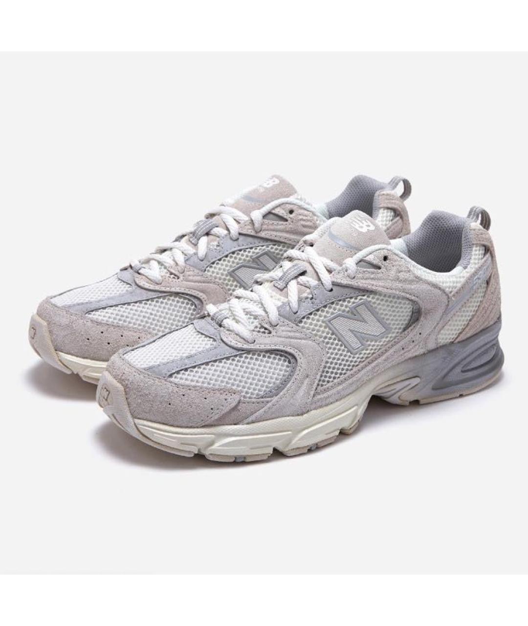 NEW BALANCE Бежевые замшевые кроссовки, фото 2