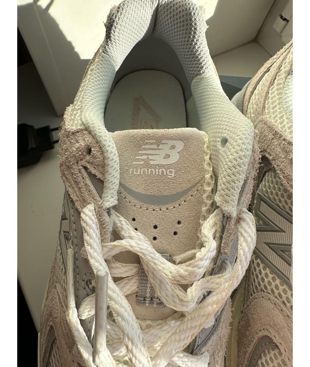 NEW BALANCE Бежевые замшевые кроссовки, фото 6