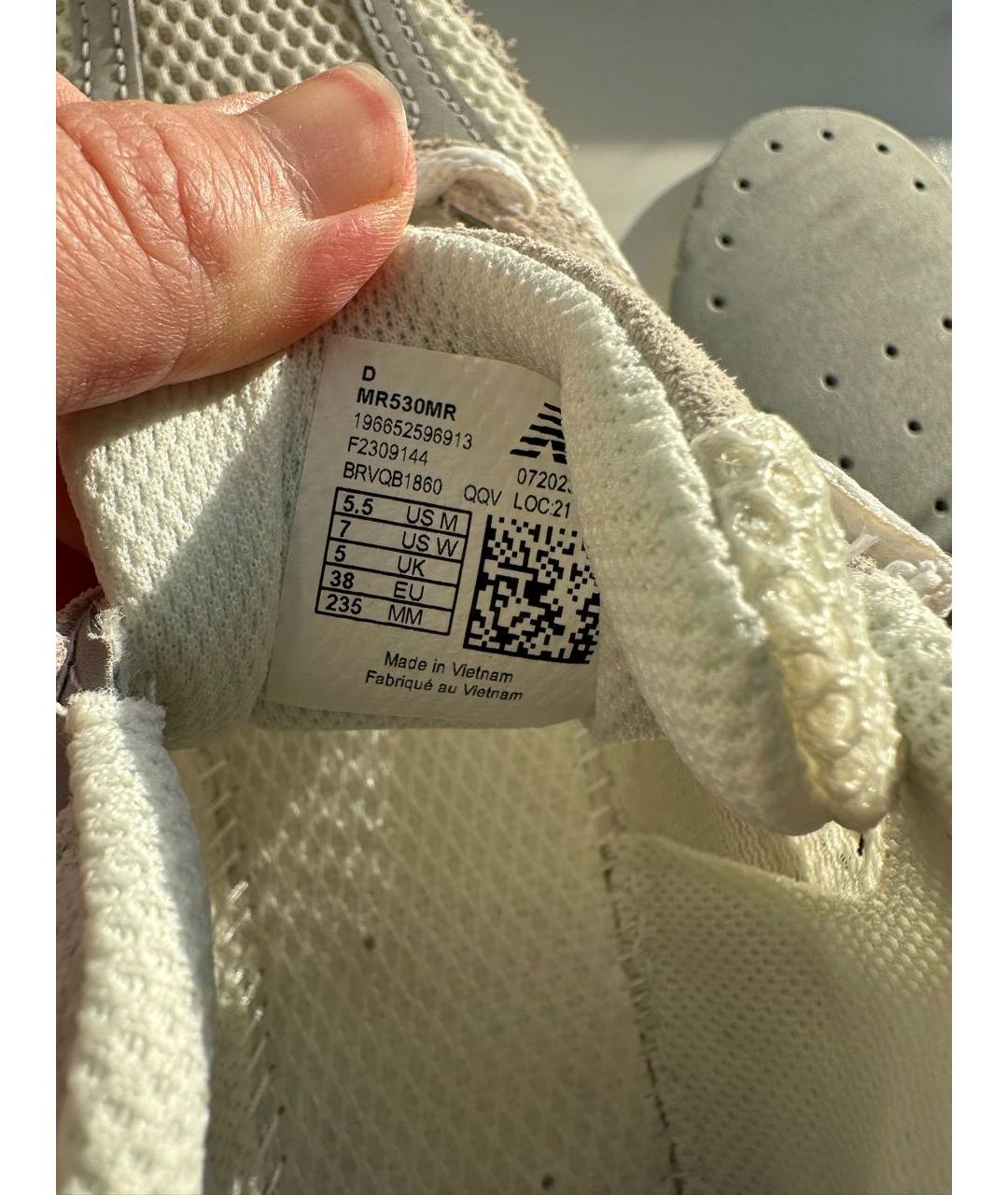 NEW BALANCE Бежевые замшевые кроссовки, фото 8