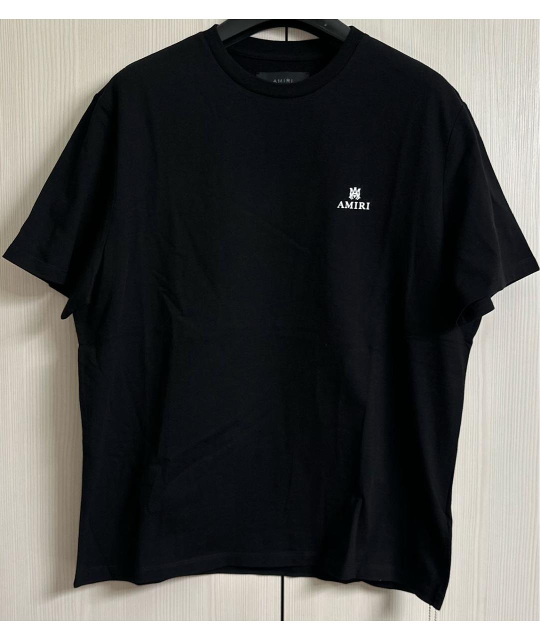 AMIRI Черная хлопковая футболка, фото 8