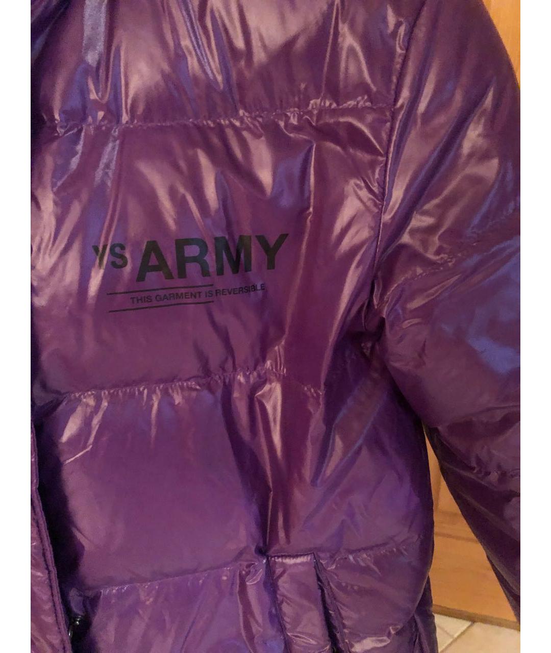 ARMY YVES SALOMON Фиолетовый пуховик, фото 3