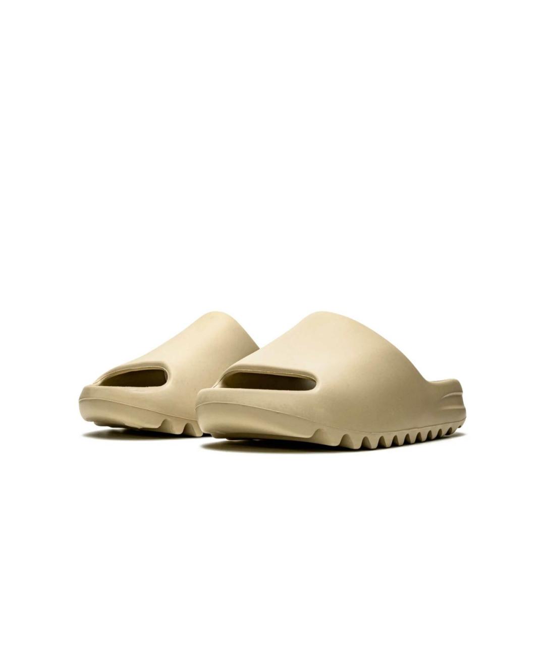 ADIDAS YEEZY Бежевые резиновые шлепанцы, фото 2