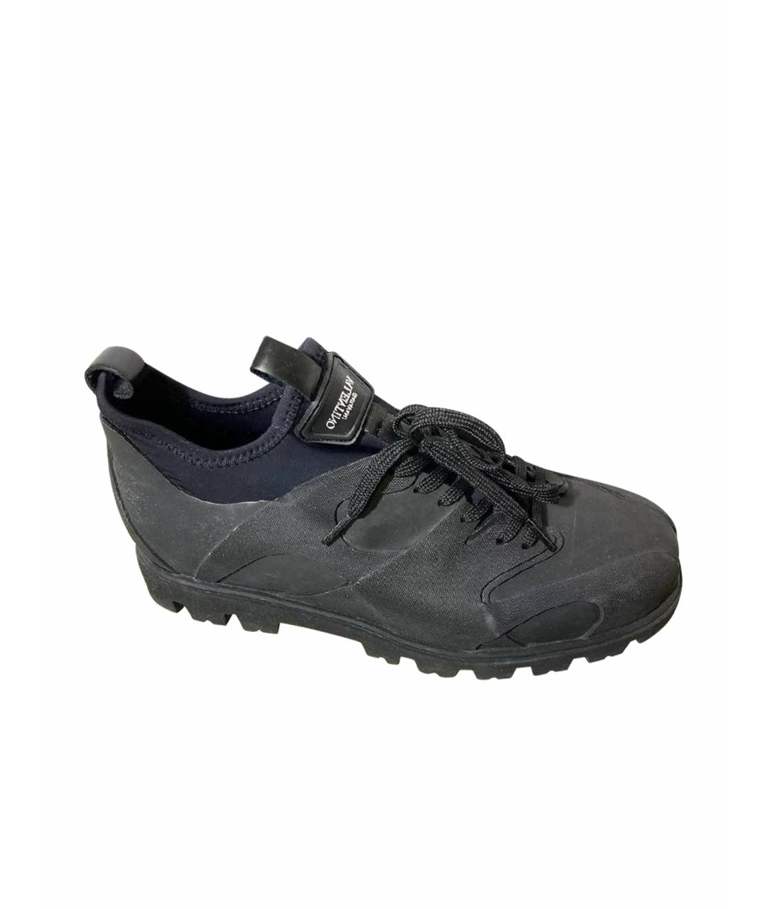 VALENTINO Черные резиновые низкие ботинки, фото 1
