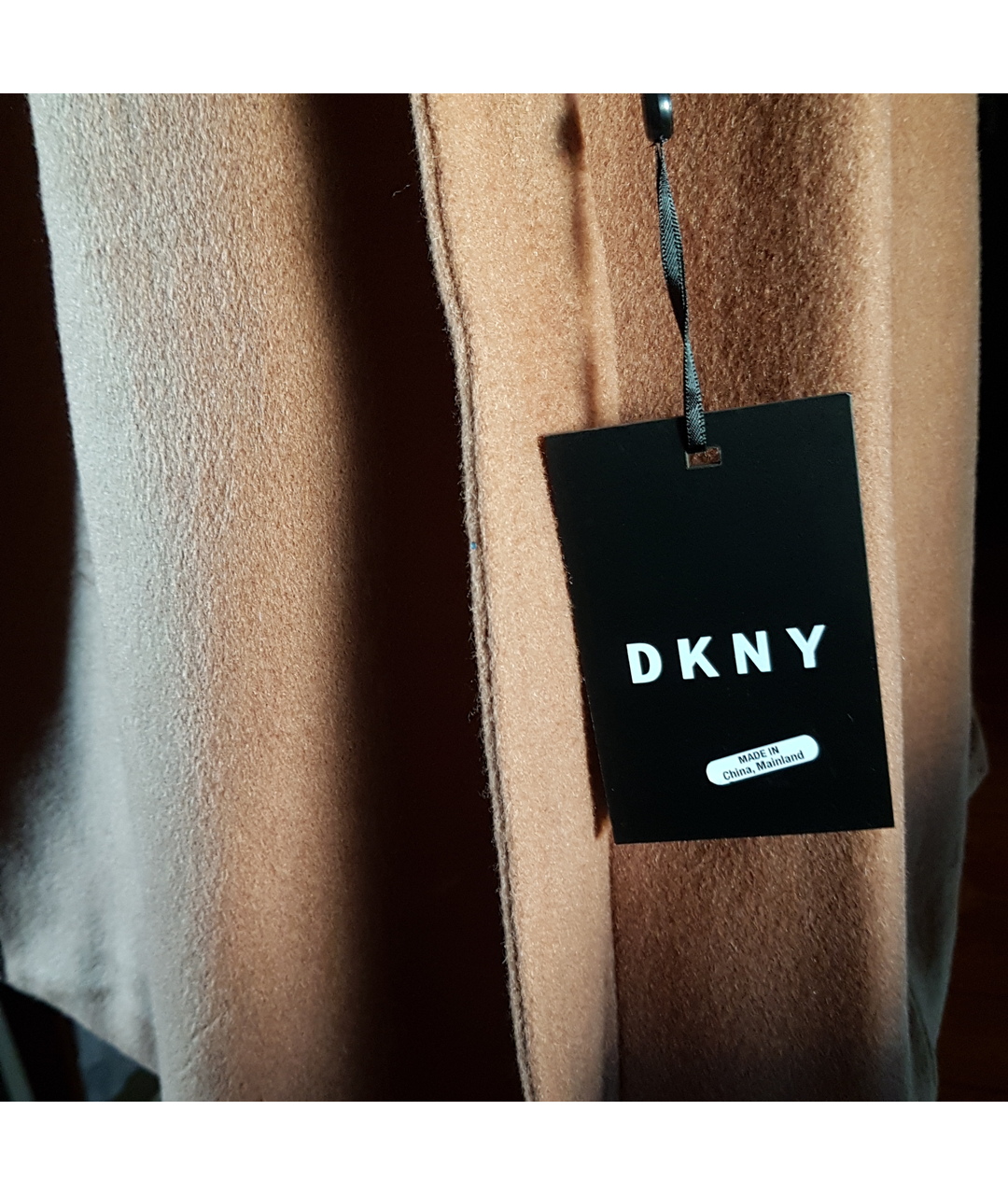 DKNY Коричневое шерстяное пальто, фото 3