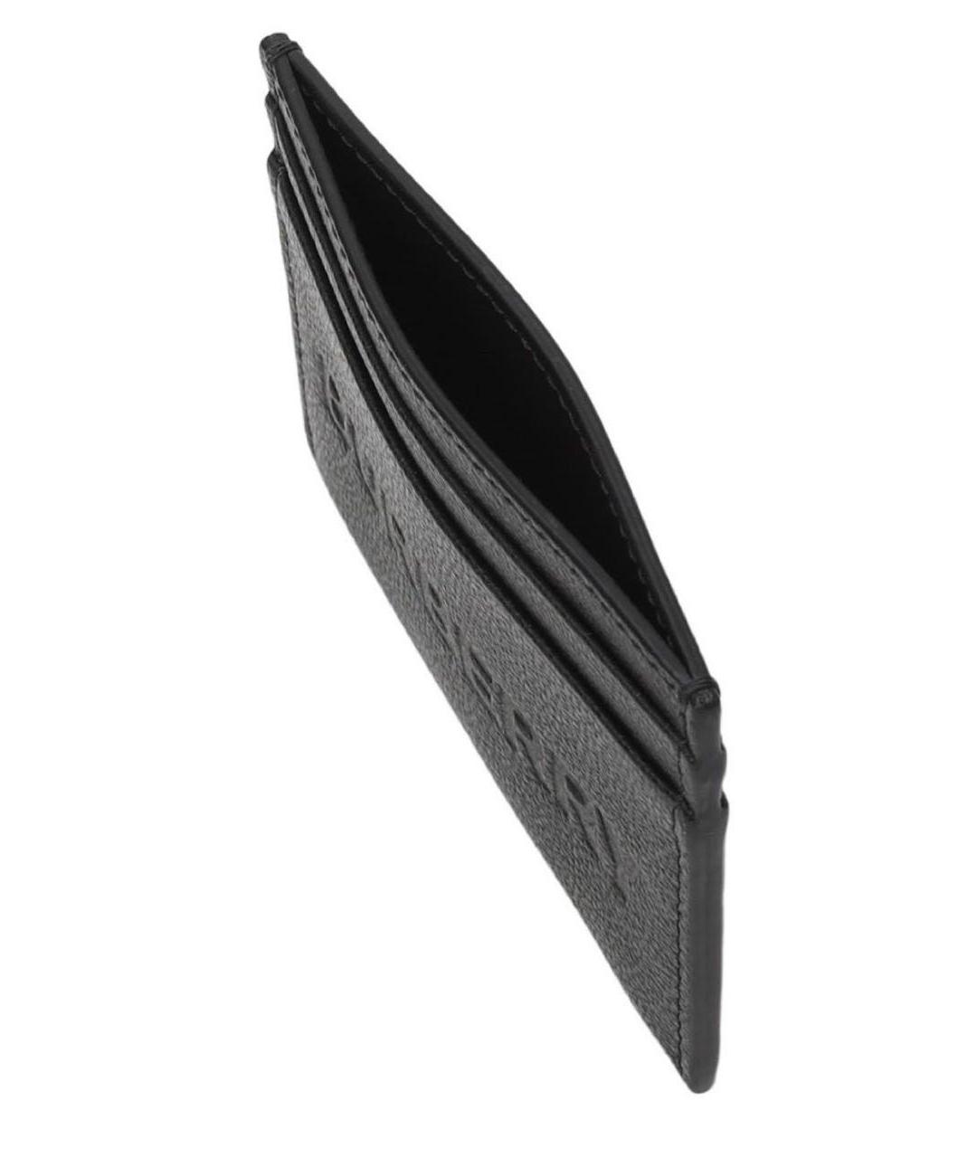 BURBERRY Черный кожаный кардхолдер, фото 4