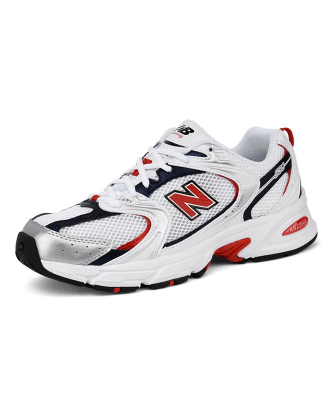 NEW BALANCE Белые кожаные высокие кроссовки / кеды, фото 2