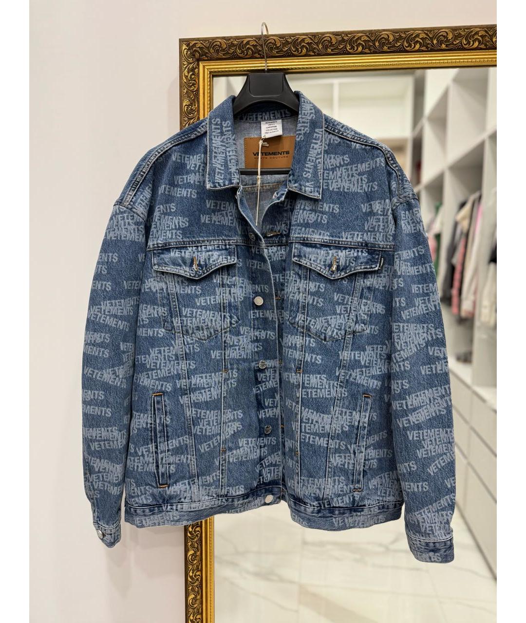 VETEMENTS Голубая деним куртка, фото 5