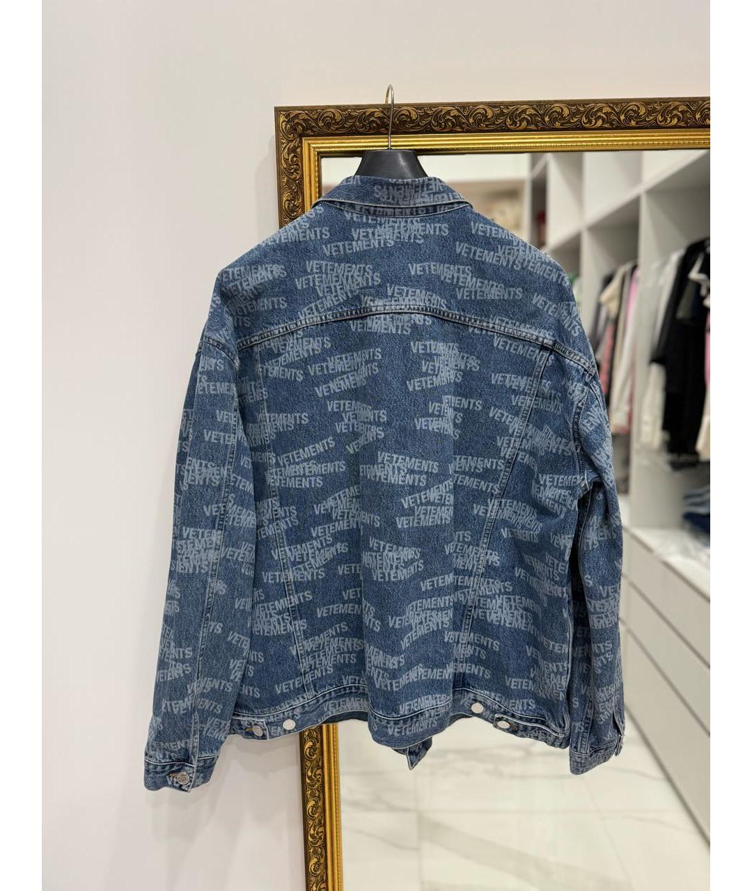 VETEMENTS Голубая деним куртка, фото 7
