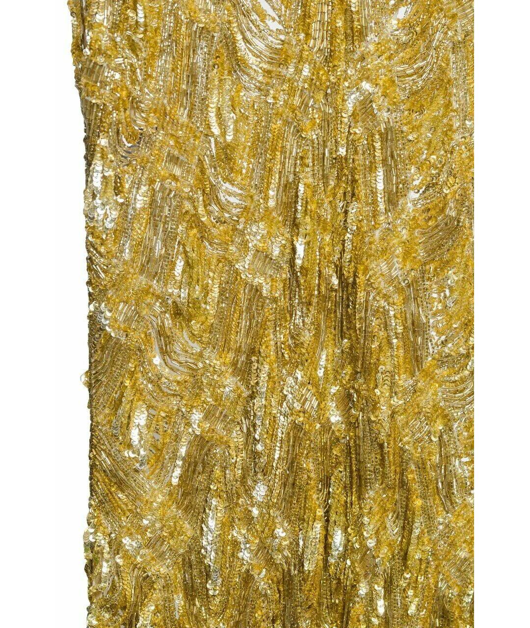 SAINT LAURENT Золотое вечернее платье, фото 3