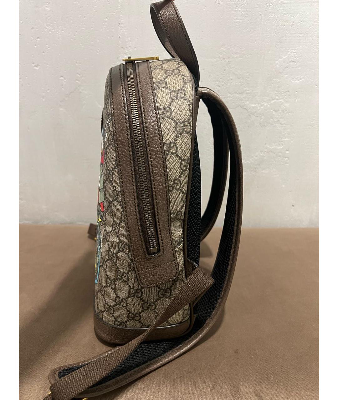 GUCCI Бежевый тканевый рюкзак, фото 6