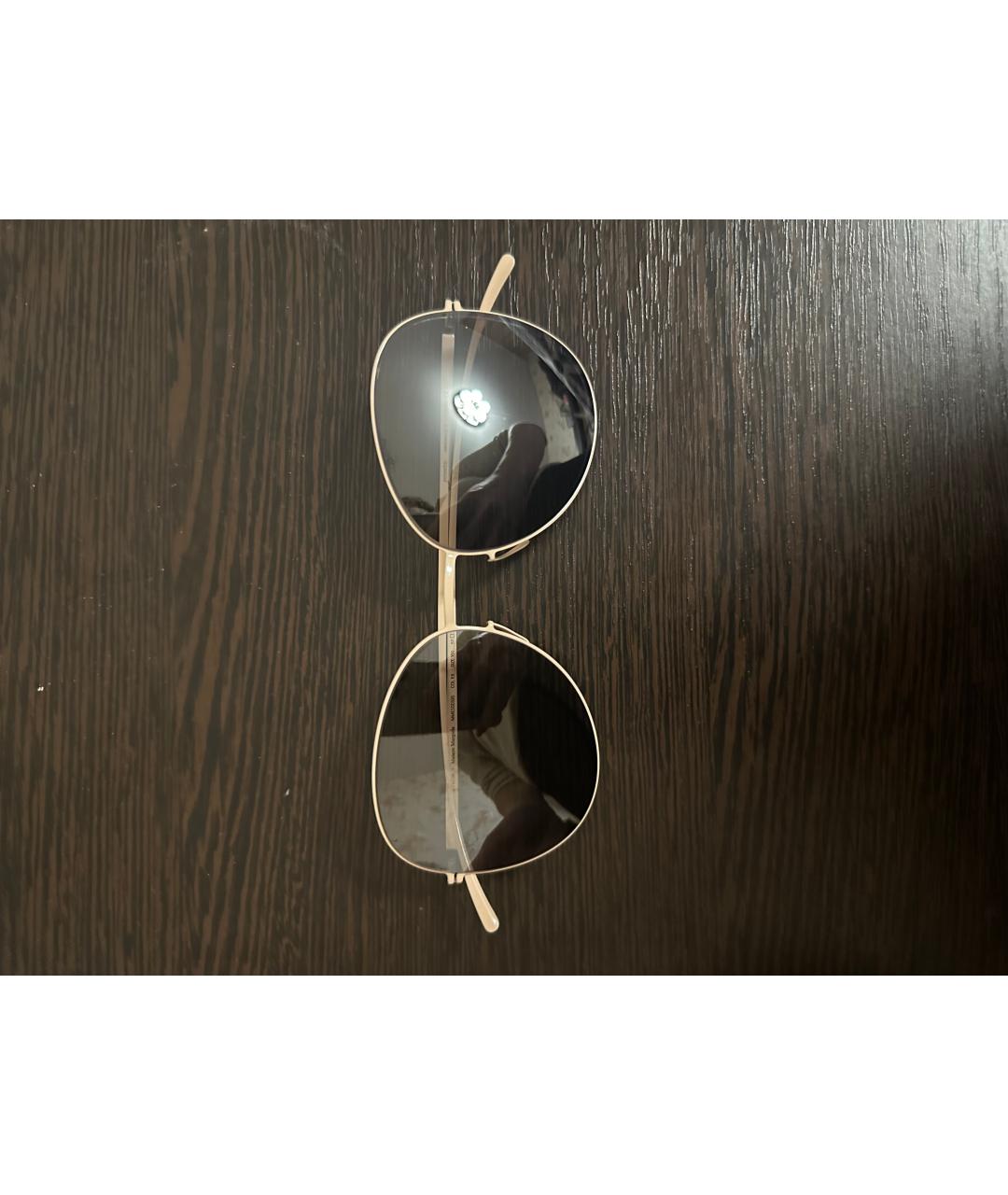 MYKITA Бежевые металлические солнцезащитные очки, фото 4