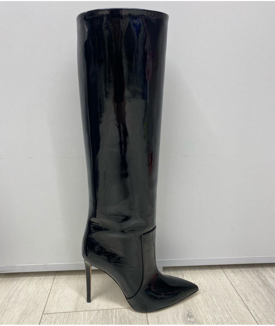 PARIS TEXAS Черные сапоги из лакированной кожи, фото 8