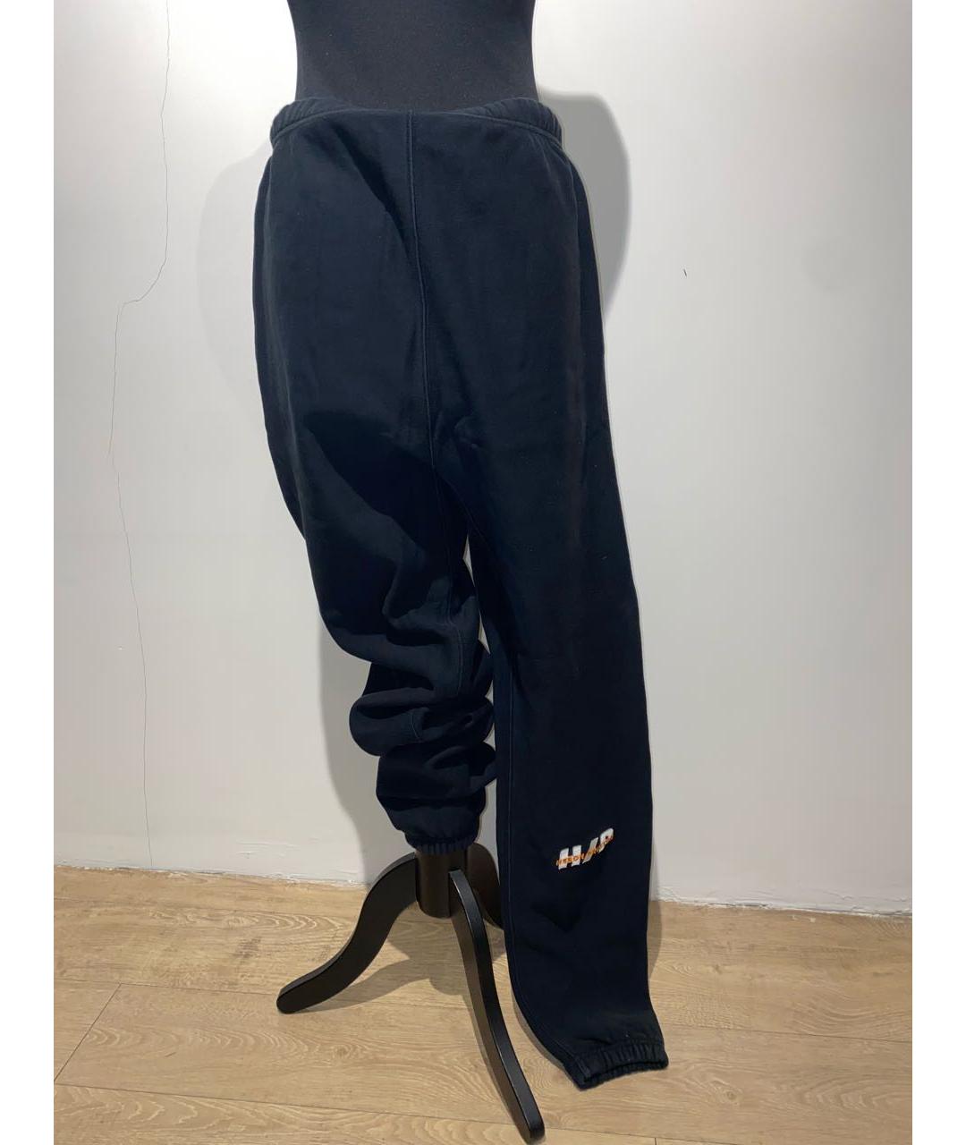 HERON PRESTON Черные хлопковые спортивные брюки и шорты, фото 3
