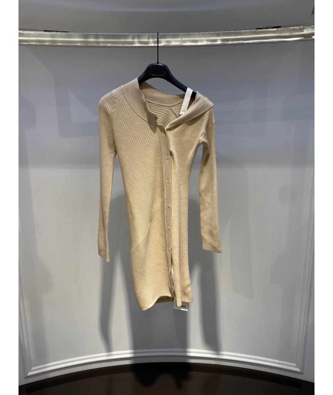 JACQUEMUS Бежевое повседневное платье, фото 3
