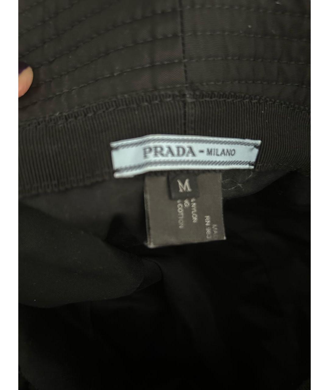 PRADA Черная панама, фото 4