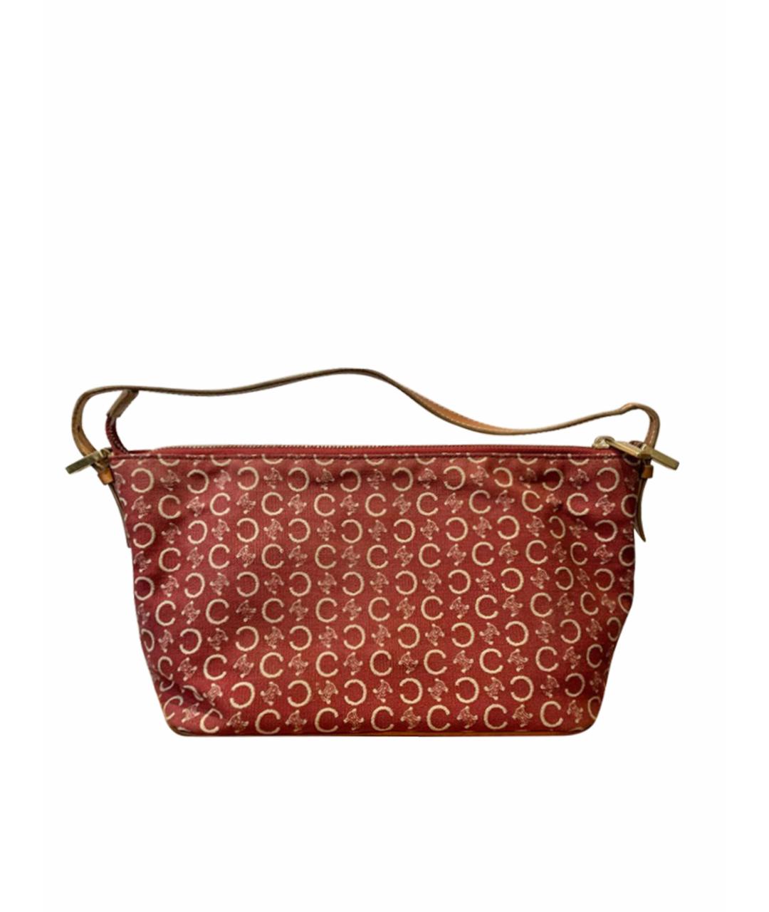 CELINE PRE-OWNED Красная тканевая сумка с короткими ручками, фото 1