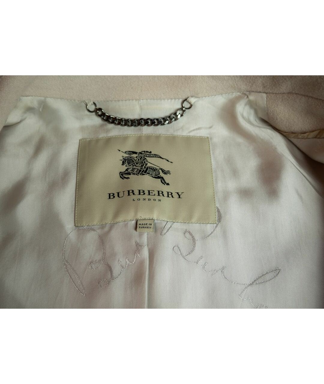 BURBERRY Бежевое шерстяное пальто, фото 3