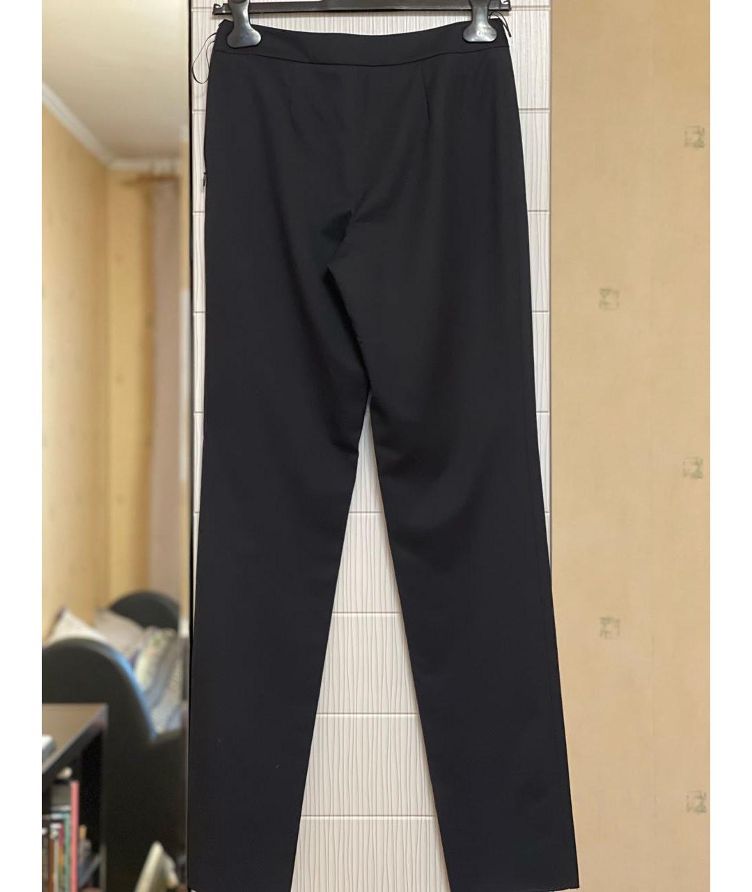 CHANEL Черные полиэстеровые брюки узкие, фото 2