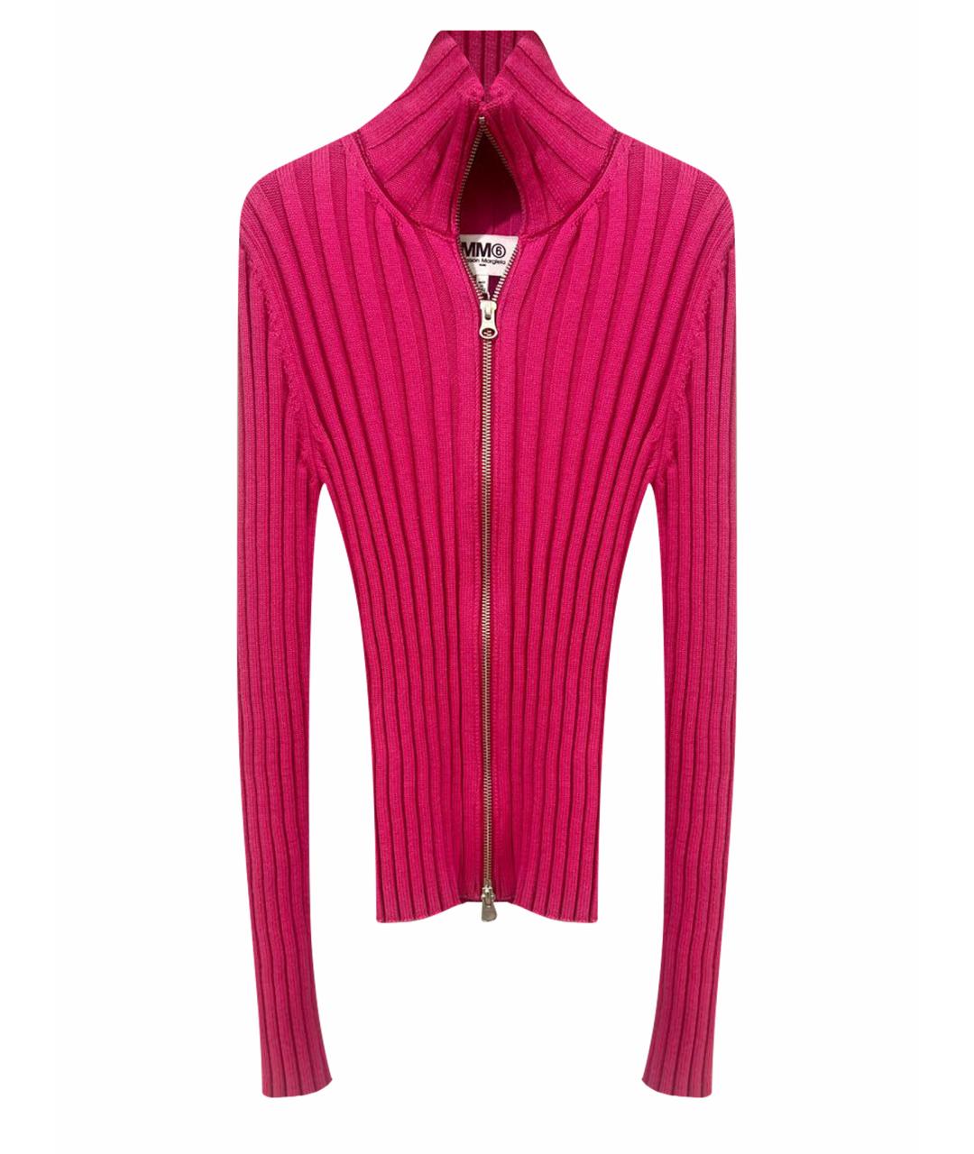 MM6 MAISON MARGIELA Розовый хлопковый джемпер / свитер, фото 1