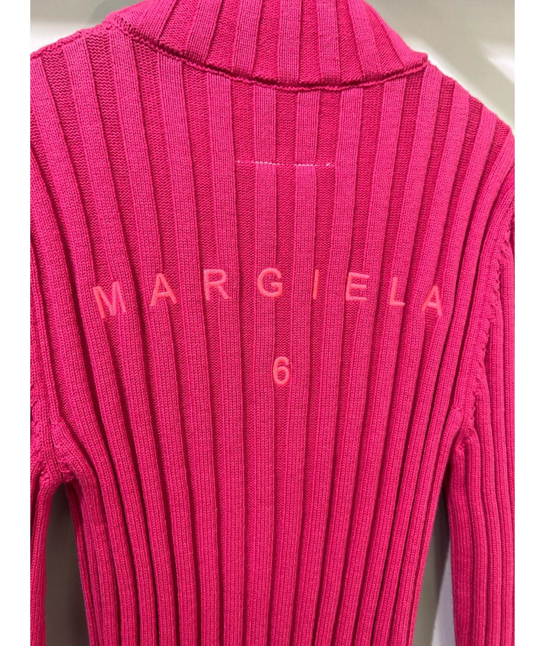 MM6 MAISON MARGIELA Розовый хлопковый джемпер / свитер, фото 4