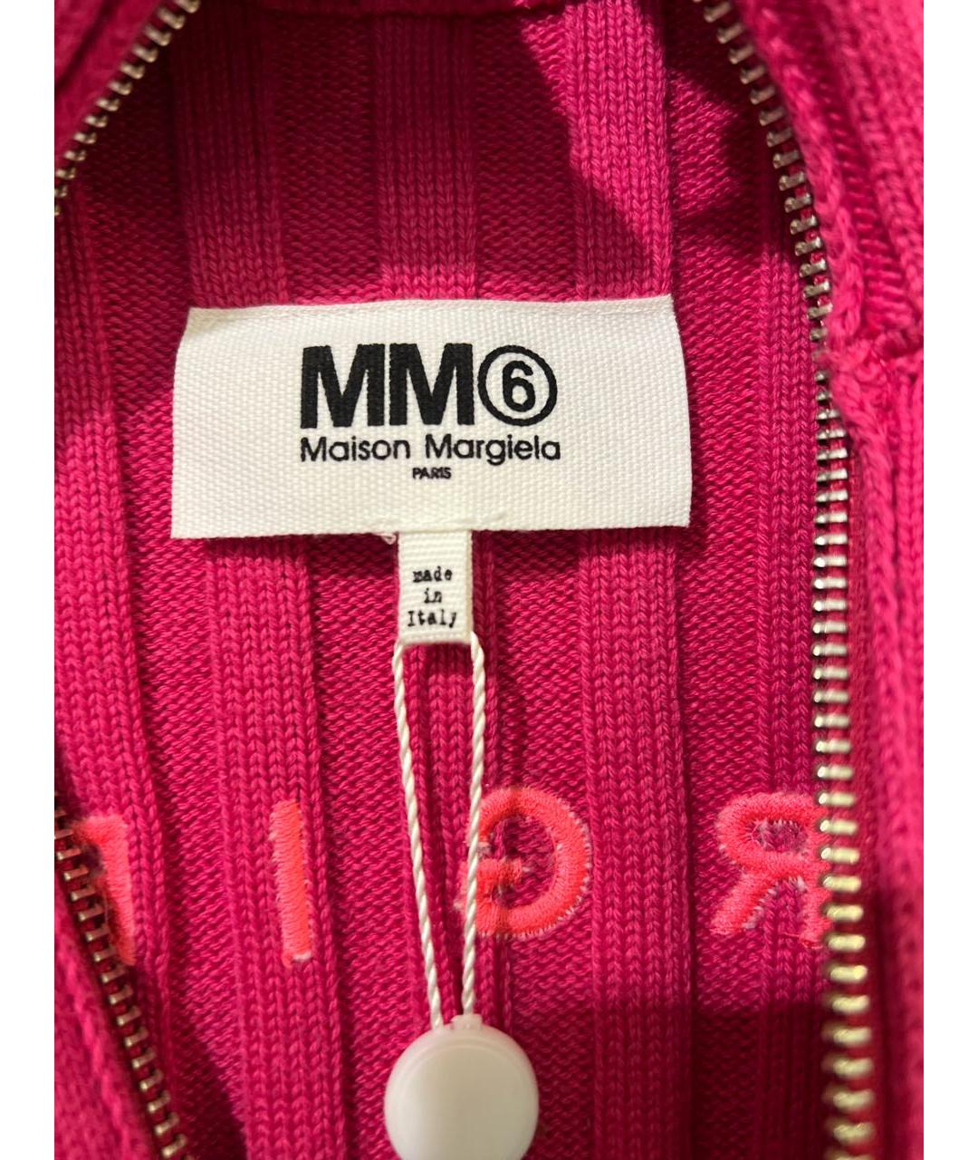 MM6 MAISON MARGIELA Розовый хлопковый джемпер / свитер, фото 3