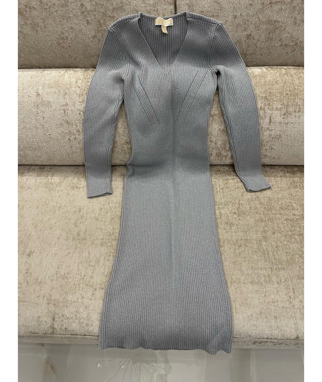 MICHAEL KORS Серебряное повседневное платье, фото 7