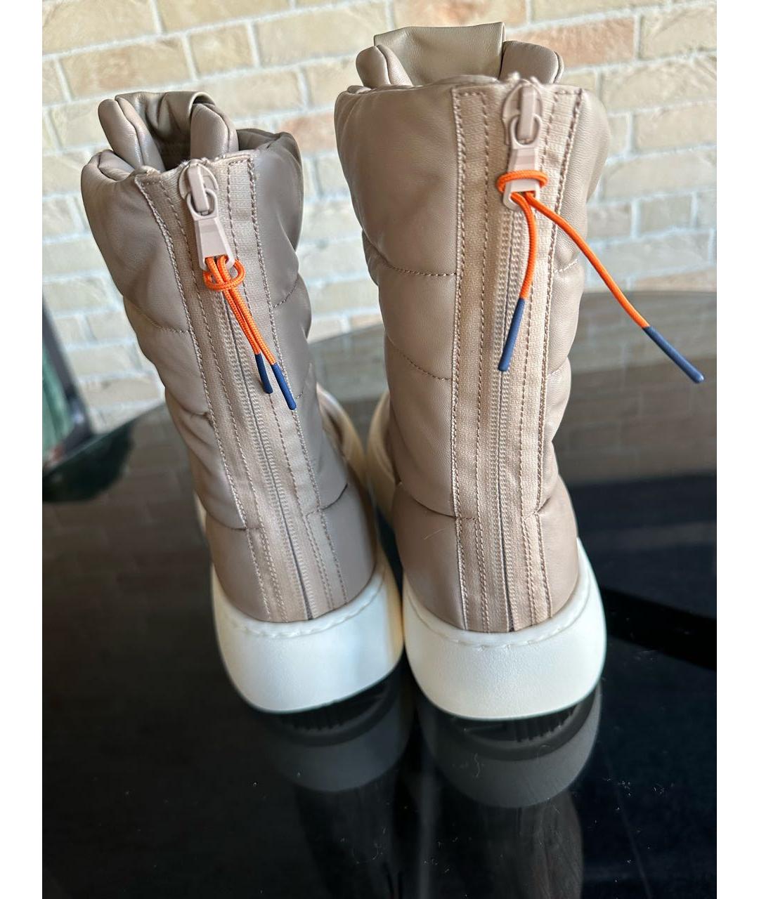 BARRACUDA Бежевые кожаные ботинки, фото 3