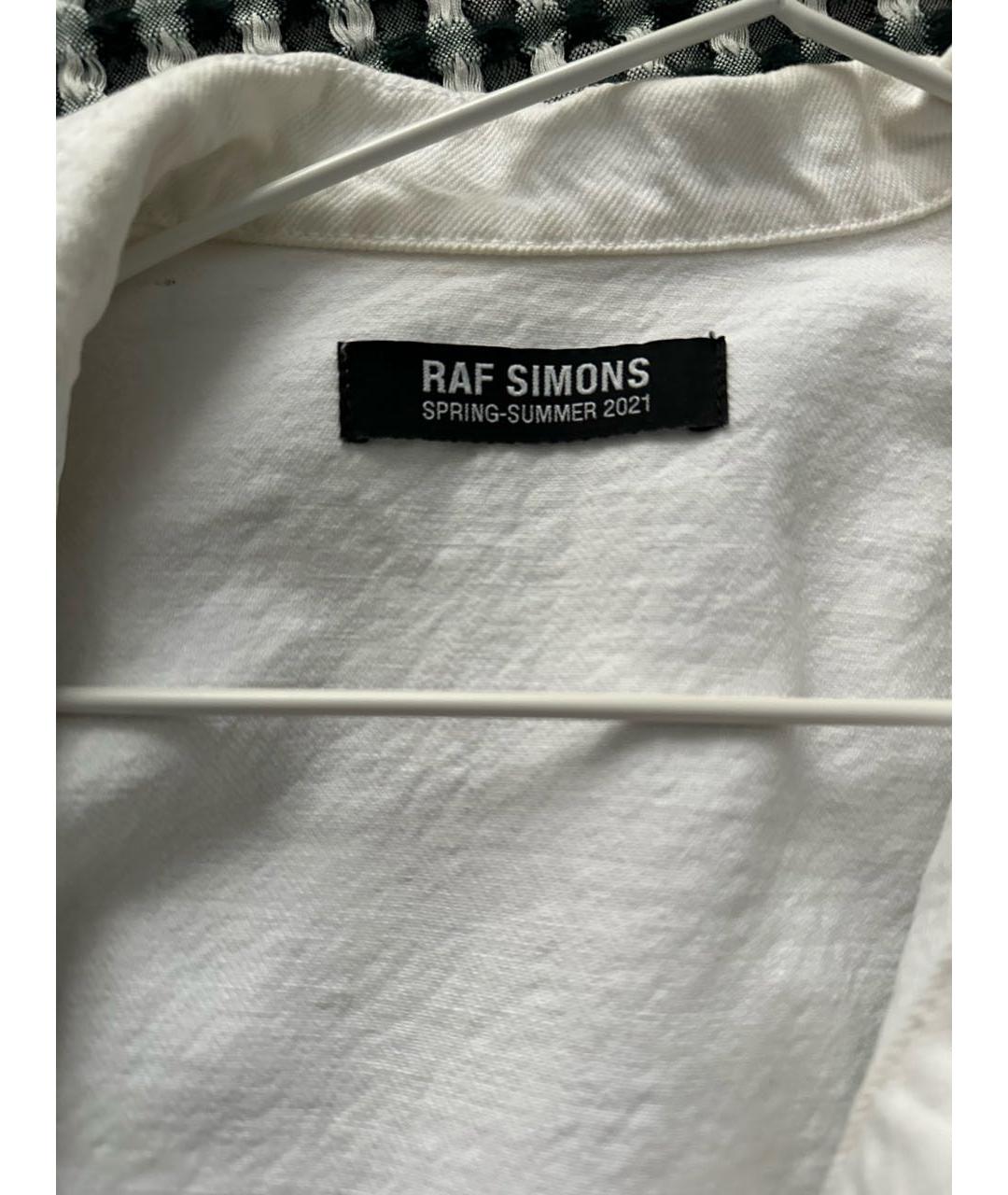 RAF SIMONS Белая хлопковая рубашка, фото 5