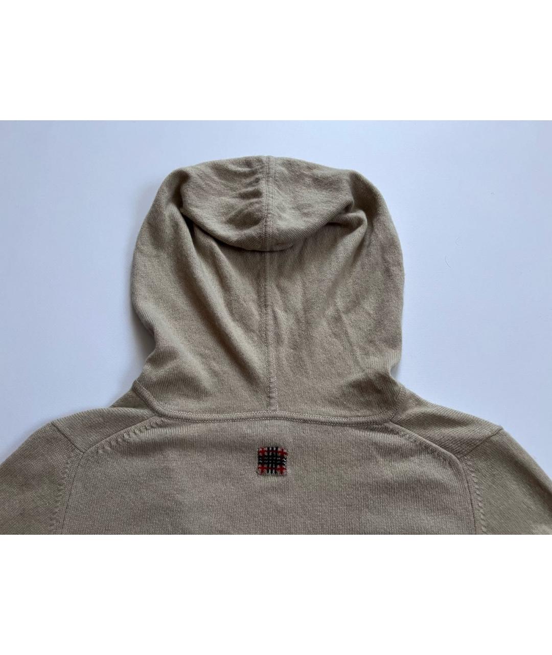 BURBERRY Бежевое шелковое платье, фото 2