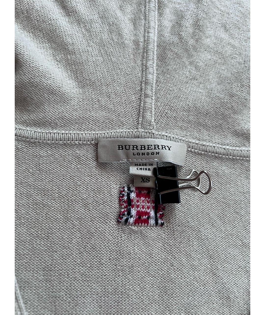 BURBERRY Бежевое шелковое платье, фото 3