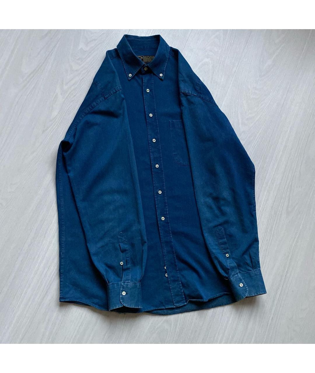 PAUL & SHARK Синяя хлопковая кэжуал рубашка, фото 6