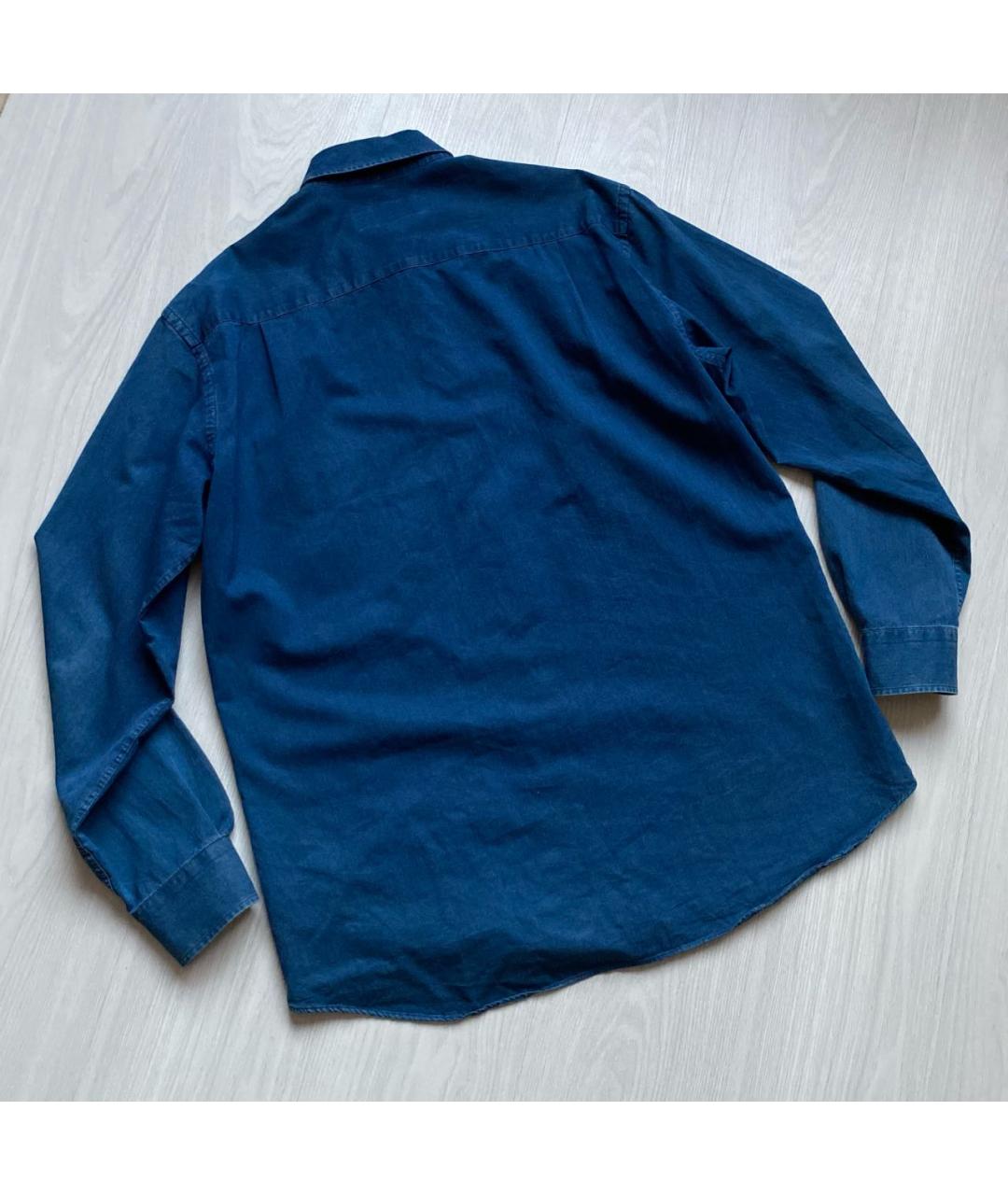 PAUL & SHARK Синяя хлопковая кэжуал рубашка, фото 5