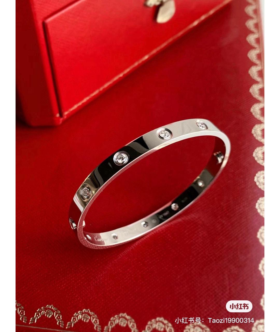CARTIER Серебрянный браслет из белого золота, фото 6