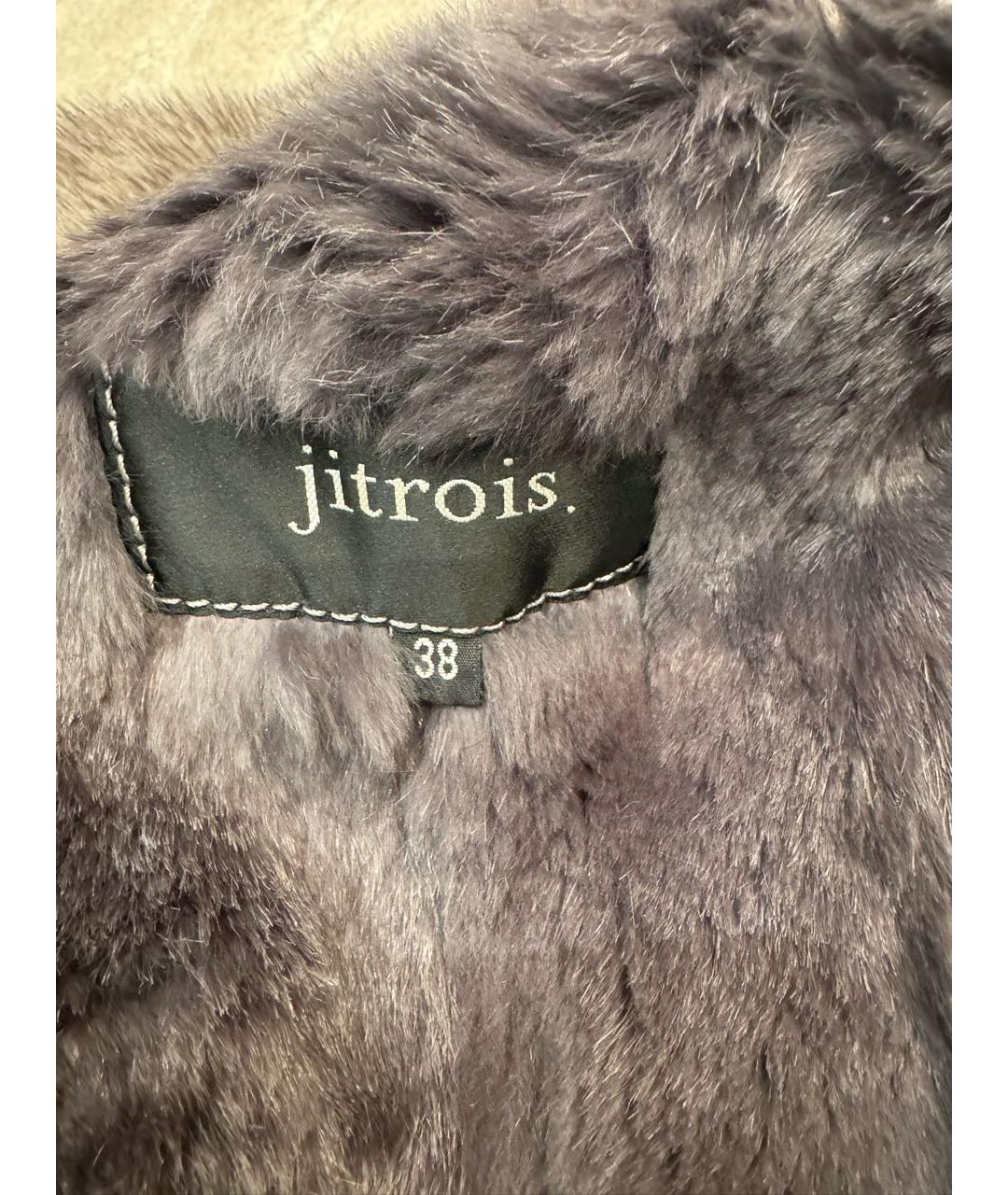 JITROIS Серая куртка из экзотической кожи, фото 4