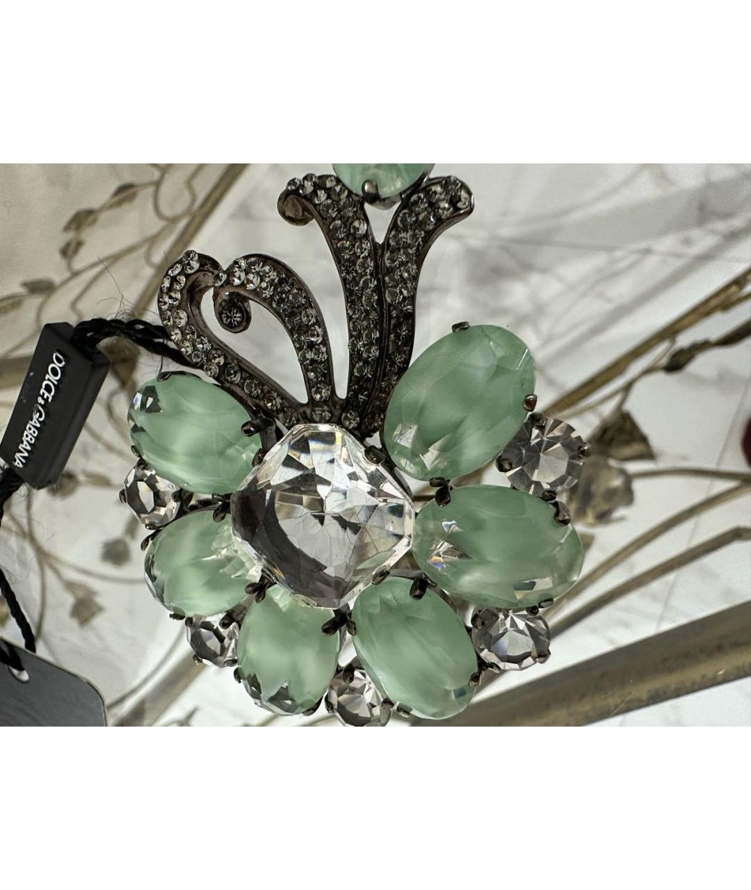 DOLCE&GABBANA Серебряная металлическая булавка / брошь, фото 6